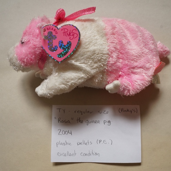 TY (pinky's) - beanie baby - Rosa the guinea pig (2004) - Picture 1 of 3
